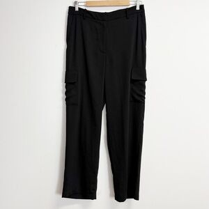 Halogen Pants Womens Medium Black Cargo Trousers